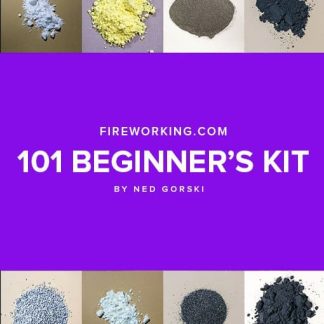 Fireworking.com 101 Beginners Kit was designed by Ned Gorski over at Fireworking.com.  This kit is all you need to following along with his Fireworking 101 tutorial