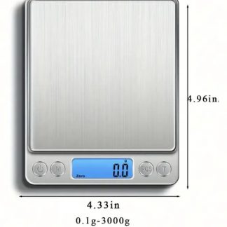 A digital scale is shown with measurements.